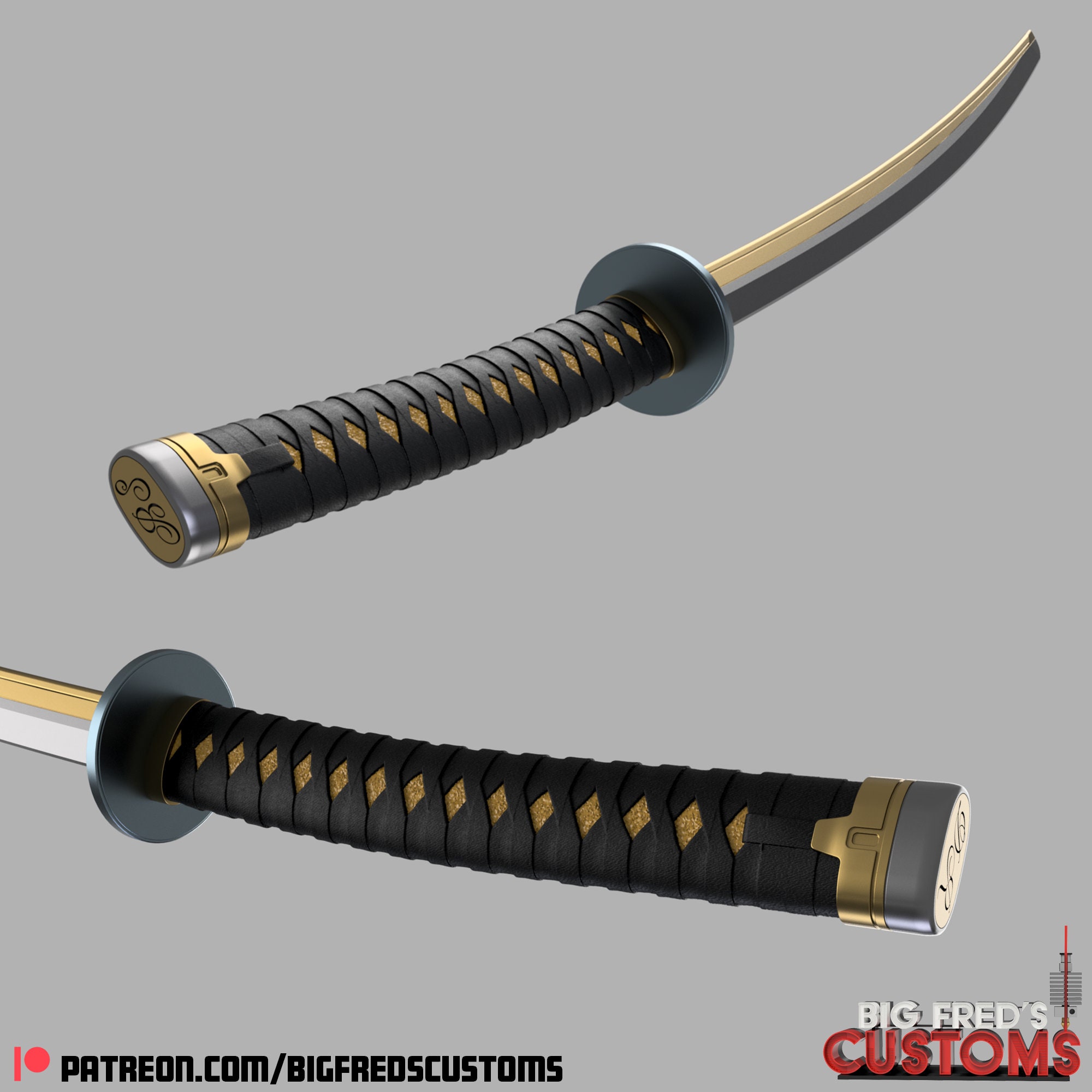 デッドプールのカタナと鞘（デッドプールとウルヴァリン）STL