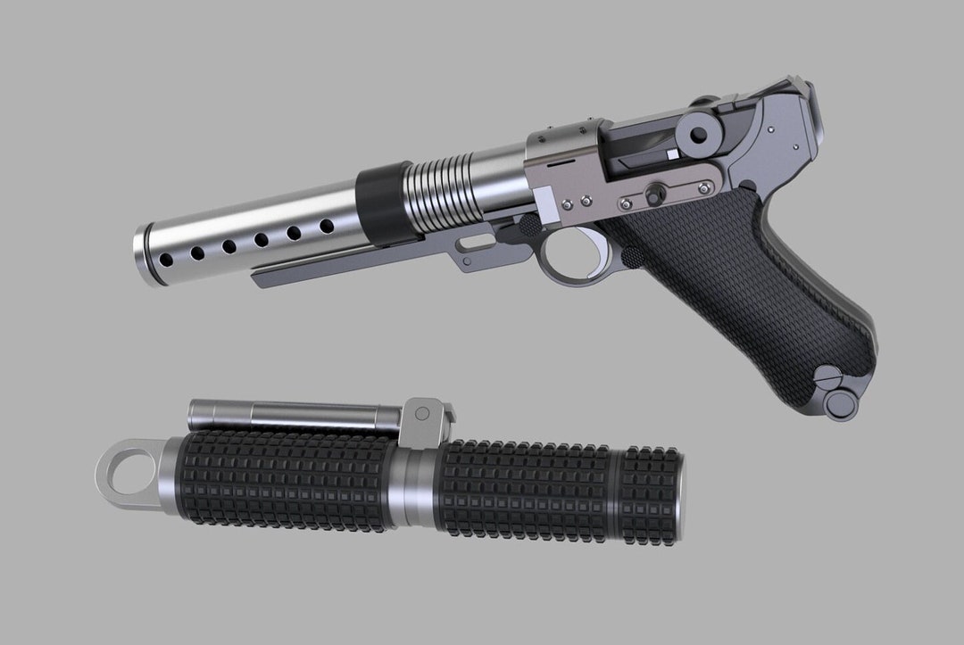 Jyn Erso A180 Blaster and Baton rogue One / Star Wars STL download Etsy