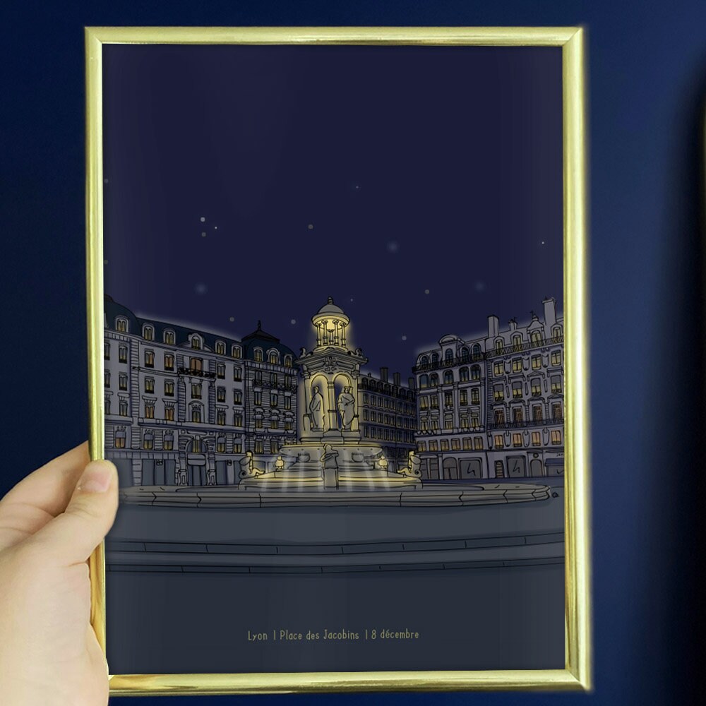 Affiche Lyon Lumière 8 Décembre