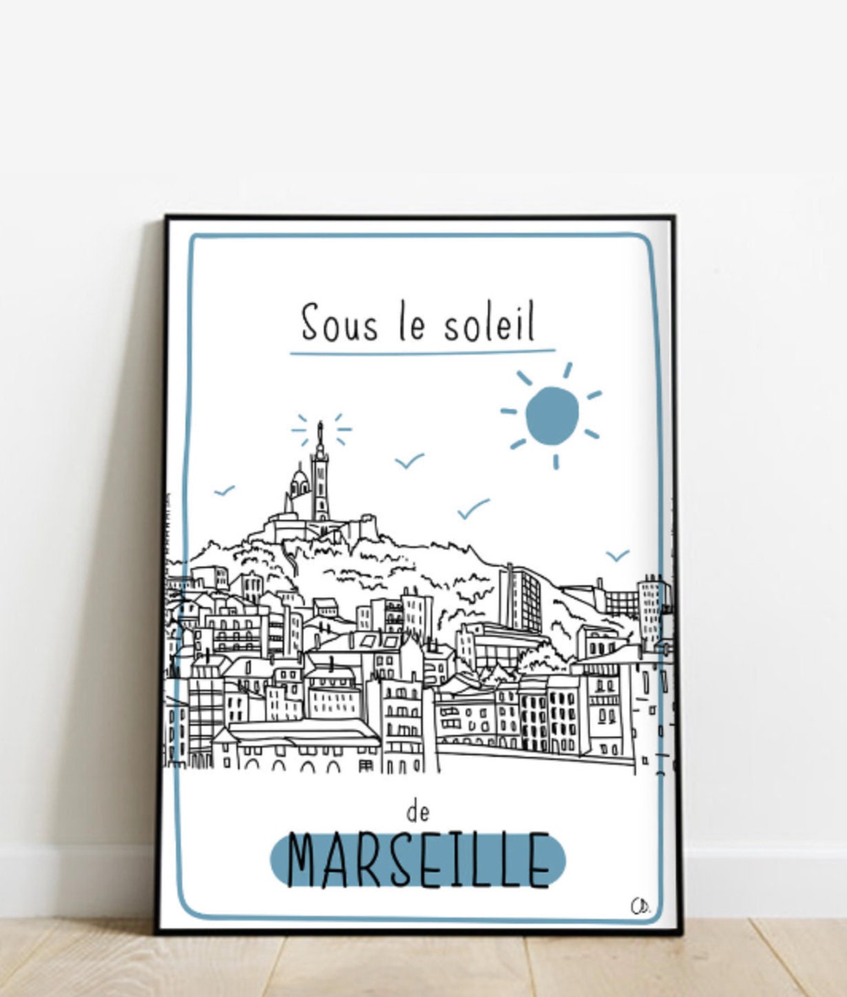 Affiche Illustration Marseille Déco