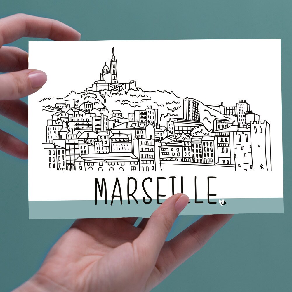 Carte Illustration de Marseille