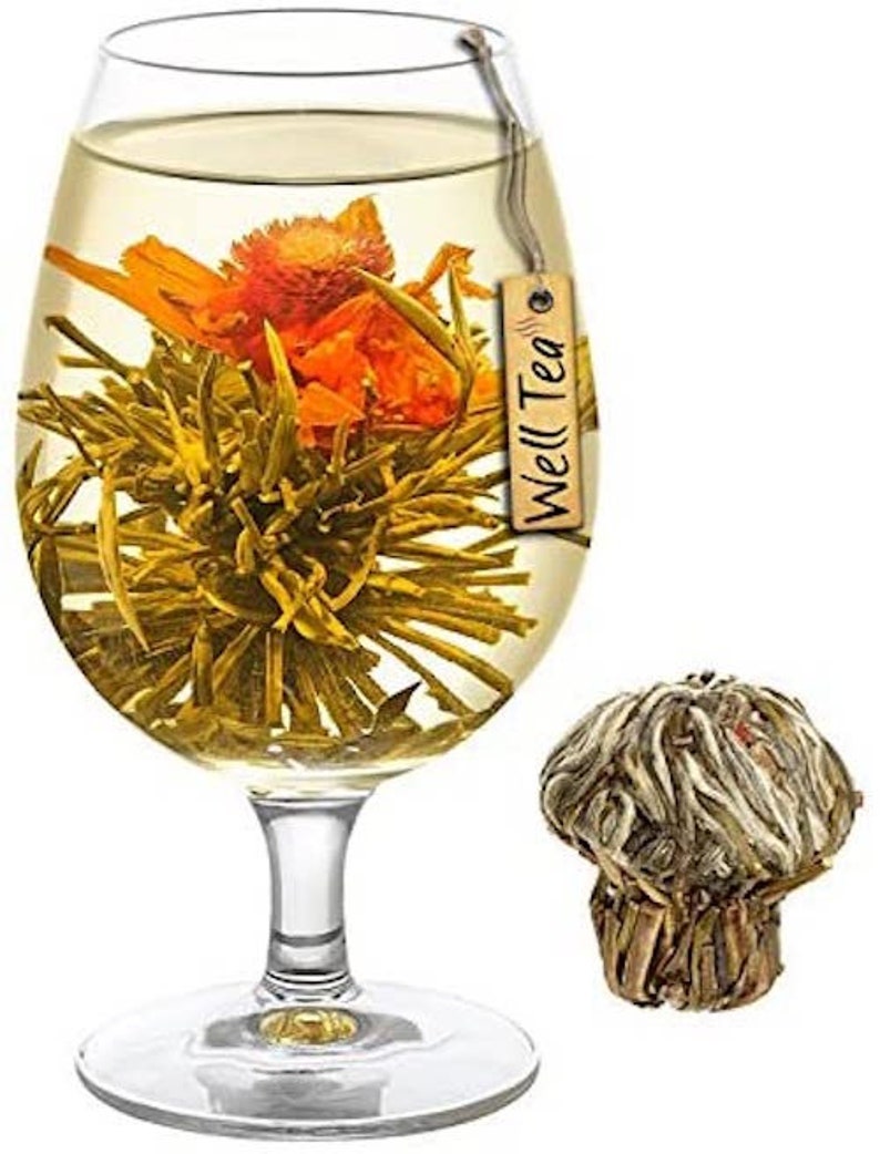 20 Types Blooming Flowering Tea Flower Tea green Tea Bloom Tea Ball Etsy