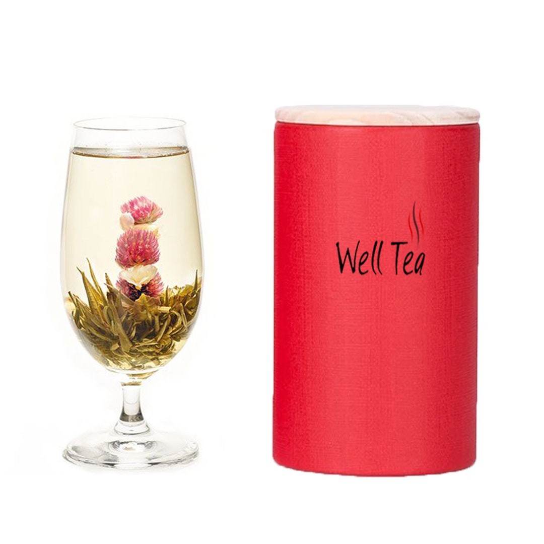 Rising Steadily Flower Tea Bloom Tea Blooming Tea Ball Flowering Tea 8 Teaball Etsy