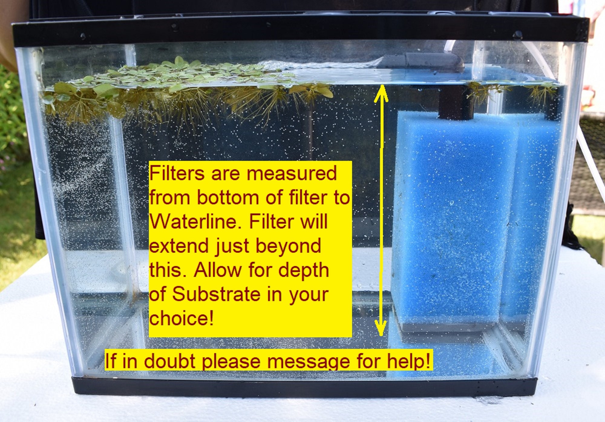 Aquarium Filter Shrimp and Fry Safe. Excellent high surface Etsy