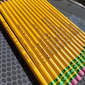 Personalized Engraved Pencil, Custom Ticonderoga 2 Pencils, School ...