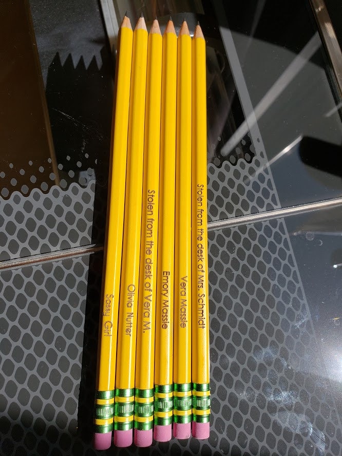 Personalized Engraved Pencil Custom Ticonderoga 2 Pencils Etsy