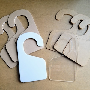 Wholesale Blank Acrylic Hangers, Plain Acrylic Clothes Divider, Dry Erase Kid Closet Organizers, Custom Children Hanger Blank, Make Your Own