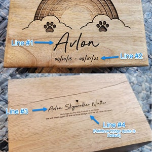 Personalized Rainbow Pet Urn, Pet Remains Wood Box, Cremation Cat Ashes, Urn Box Dog Ashes, Custom Funeral Box, Rainbow Bridge Box, Keepsake Top and Bottom