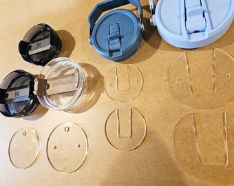 Stanley Wholesale アクリルタンブラートッパー、40オンス Quencher H2.0 ネームプレートブランク、3Dトップ、IceFlow フリップストロートッパーモールド、ProTour、2.0 ジャグ蓋
