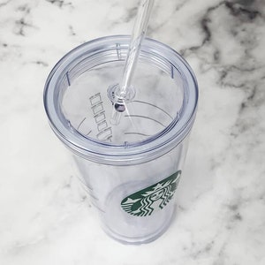 Starbucks Großhandel Acryl Becher Topper, Becher Topper Acryl Rohling, 3D Becher Top, Becher Topper Form, Strohhalm Topper Form, Gefälschtes Eis
