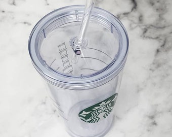 Adorno acrílico para vaso de Starbucks al por mayor, adorno acrílico en blanco, tapa 3D, molde para adorno, molde para pajita, hielo artificial