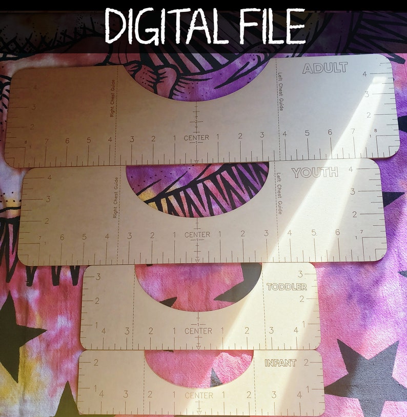 Download Digital T-Shirt Ruler Bundle File Shirt Alignment Tool SVG ...