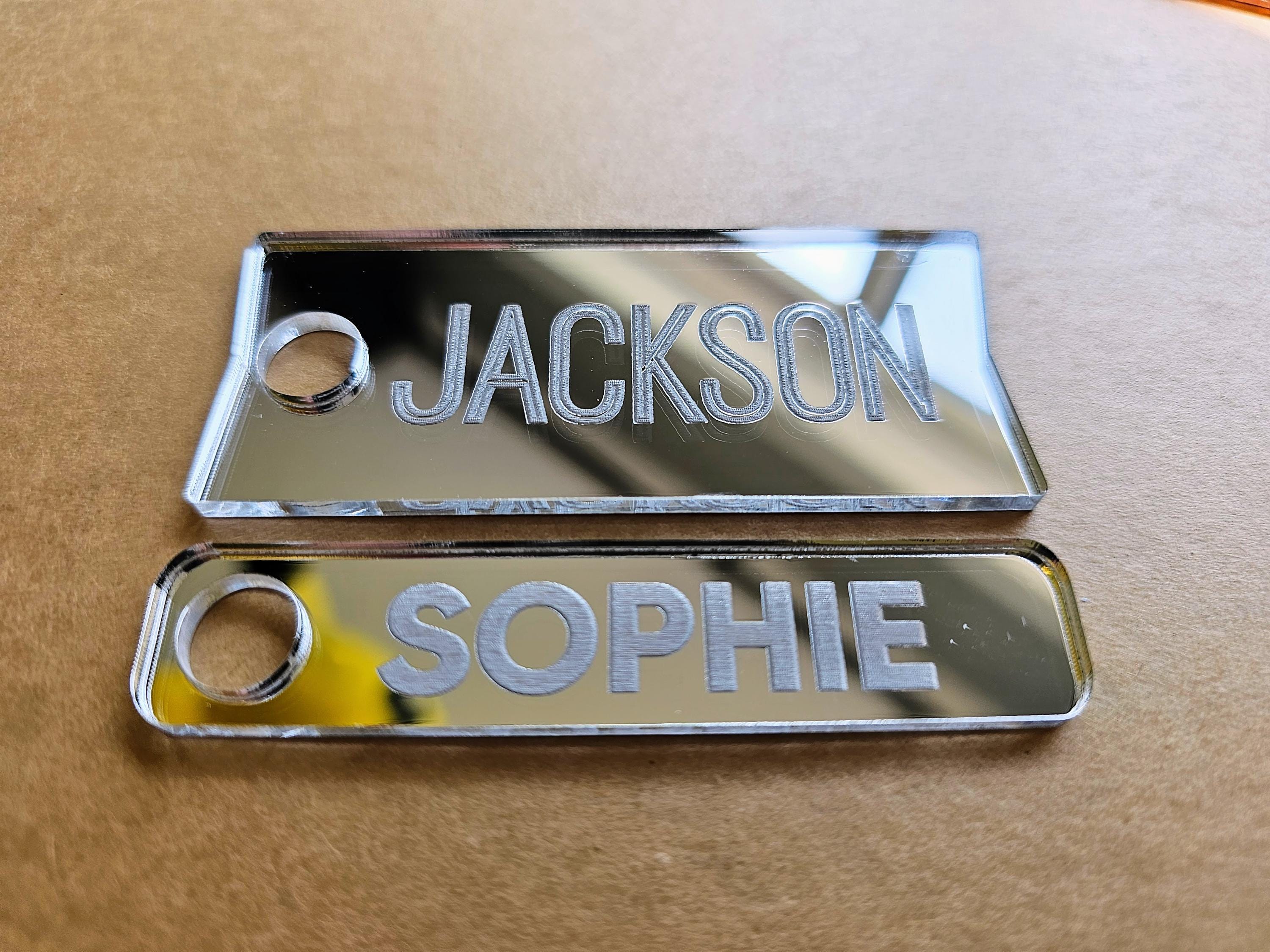 Personalize Stanley Name Plate, Custom Mirror Acrylic Tumbler Topper, Cup Name Tag, Personalised Quencher Accessories, 14/20/30/40oz Lid Top