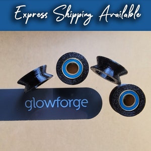 Glowforge Replacement V Wheels, Laser Head Carriage Wheel, Replacement Gantry Wheel, 12MM Bearing, 3D Printed Wheel, PETG, GF Spare Parts