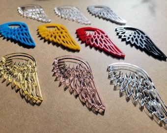 Wholesale Acrylic Wings, Acrylic Angel Wing Blank, Rose Gold Wings, Hanging Crafter DIY, Christmas Ornament, Mirror Acrylic Memorial Angel