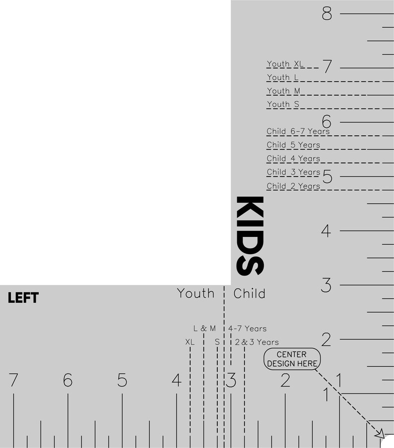 Download Digital T-Shirt Pocket Ruler File Set Shirt Chest ...