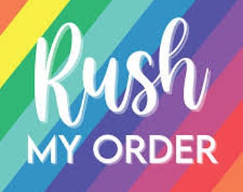 RUSH My Order - アドオン | 処理時間のアップグレード、1 営業日、よくお読みください。
