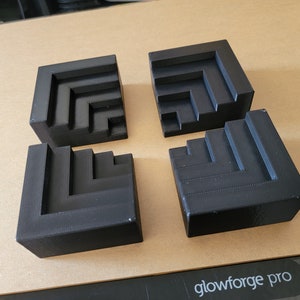 Glowforge Material Riser Blocks, GF Bed Focus Blocks, Aeon Material Raise Blocks, Thunder Crumb Tray Blocks, Laser Tool Kit, 3D Printed