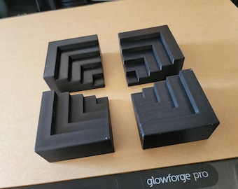 Glowforge Material Riser Blocks, GF Bed Focus Blocks, Aeon Material Raise Blocks, Thunder Crumb Tray Blocks, Laser Tool Kit, 3D Printed