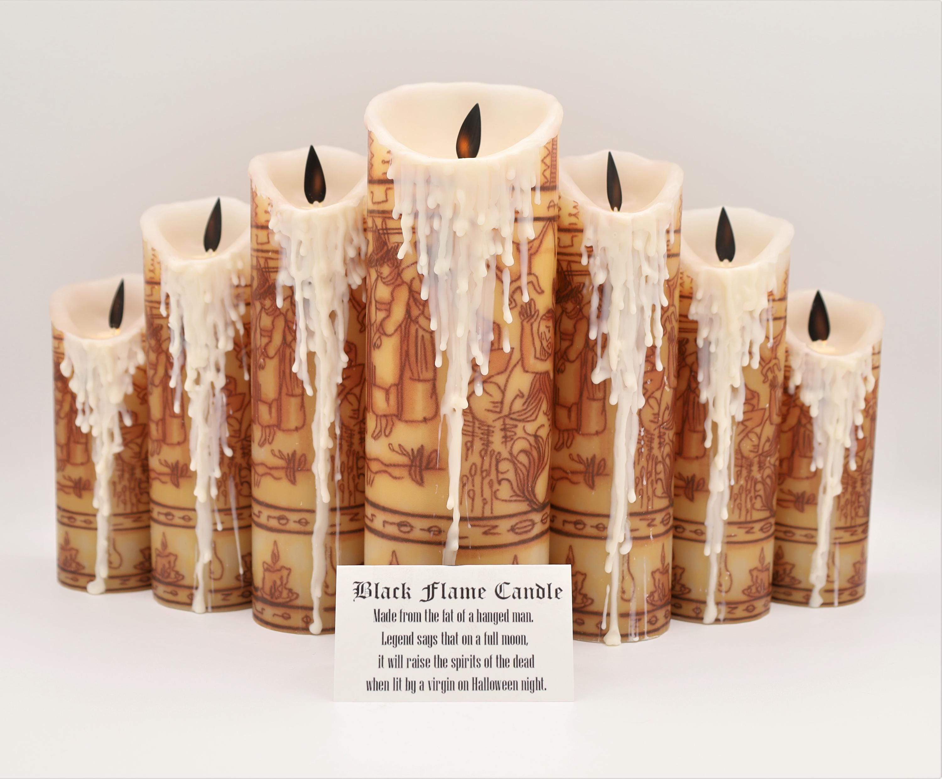 Hocus Pocus Black Flame LED Candle Replica: Halloween Home