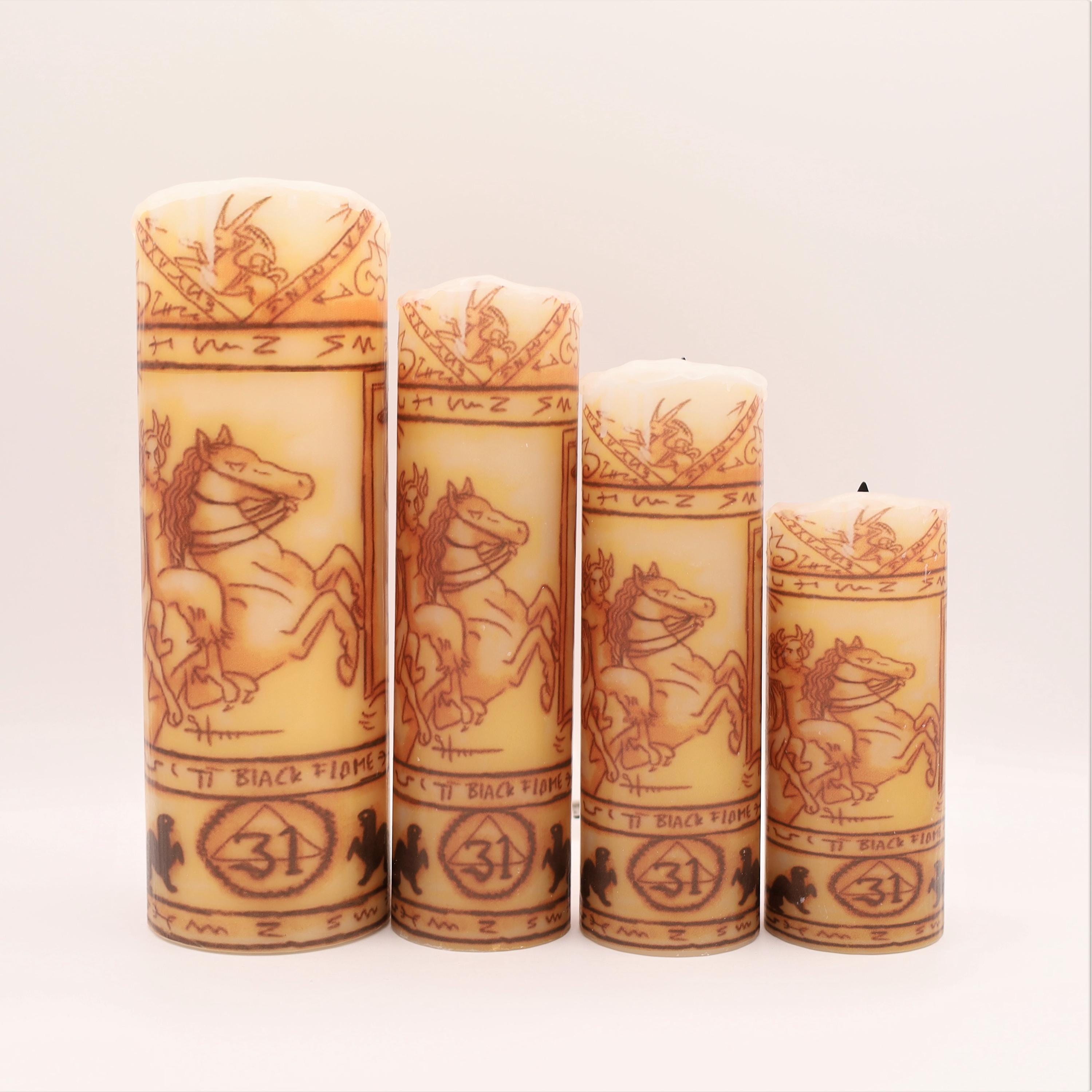 Hocus Pocus Black Flame LED Candle Replica: Halloween Home