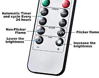 Remote control for candles in my shop.