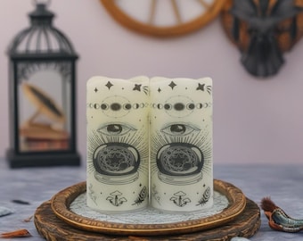 Witch Hand Fortune Telling Candle: LED Celestial Home Decor