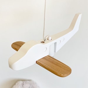 Airplane hanging lamp, pendant lights, chandelier lighting, nightlight, kids baby room nursery decor, custom congratulations postpartum gift