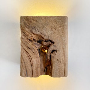 Wall sconce, plug in wall sconce, wall bedside lamp, led light, wall light, wood sconce, wood pendant light, lampshade, size 8.26x6.69x3.93