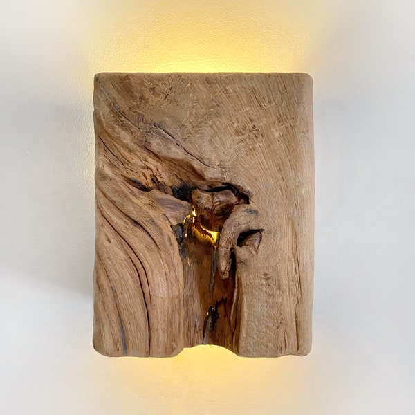 Wall sconce, plug in wall sconce, wall bedside lamp, led light, wall light, wood sconce, wood pendant light, lampshade, size 8.26x6.69x3.93