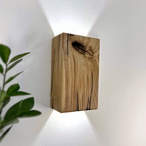 Wandlampe, wood plug in wall sconce, with switch fixture, wall bedside lamp, sconce lighting, lampshade, wood oak wall lamp, applique murale