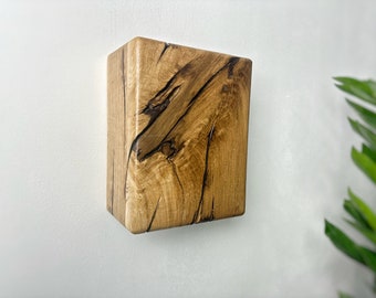 Plug-in-Wandleuchte aus Holz, Wandlampe, kleine Lampe aus der Mitte des Jahrhunderts, Leuchte, meistverkaufter Artikel, handgefertigte Möbel, Bauernhaus-Wanddekoration