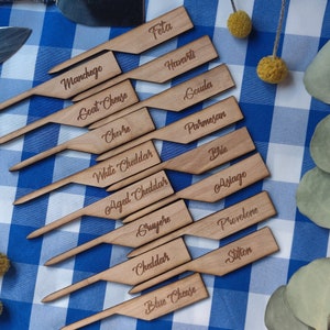 Cheese Marker Set (A) | Grazing Table Accessory | Cheese Flags