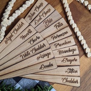 Cheese Marker Stakes (A) | Wood Cheese Markers | Cheese Set
