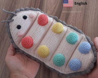 ENGLISH/SPANISH Woody the woodlouse Woody the cochineal water piglet bug ball amigurumi pdf pattern