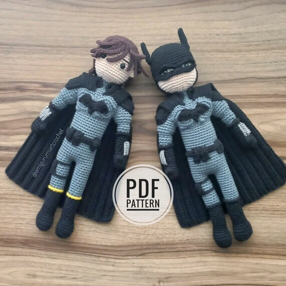 ENGLISH/ESPAÑOL Pdf Pattern Superhero Amigurumi Batman - Etsy