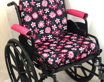 Kids and Adults  Waterproof Wheelchair Back/Seat  Cushion Cover & Combo -(free shipping orders 35 +).