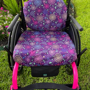 Waterproof Wheelchair back / seat cushion cover (combo), also sold separately.