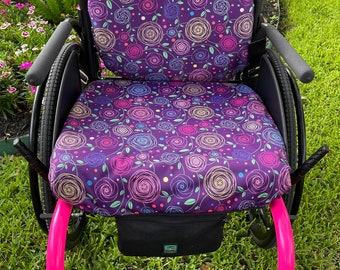 Waterproof Wheelchair back / seat cushion cover (combo), also sold separately.