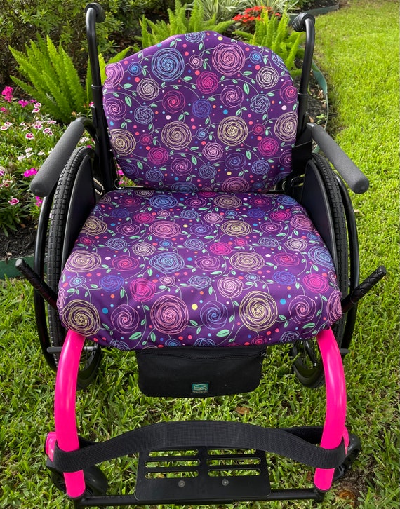 Waterproof Wheelchair Back / Seat Cushion Cover combo Also Etsy