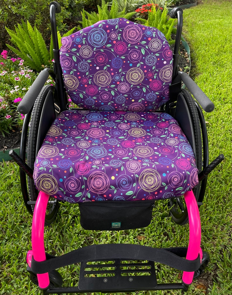 Waterproof Wheelchair Back / Seat Cushion Cover combo Also Etsy UK