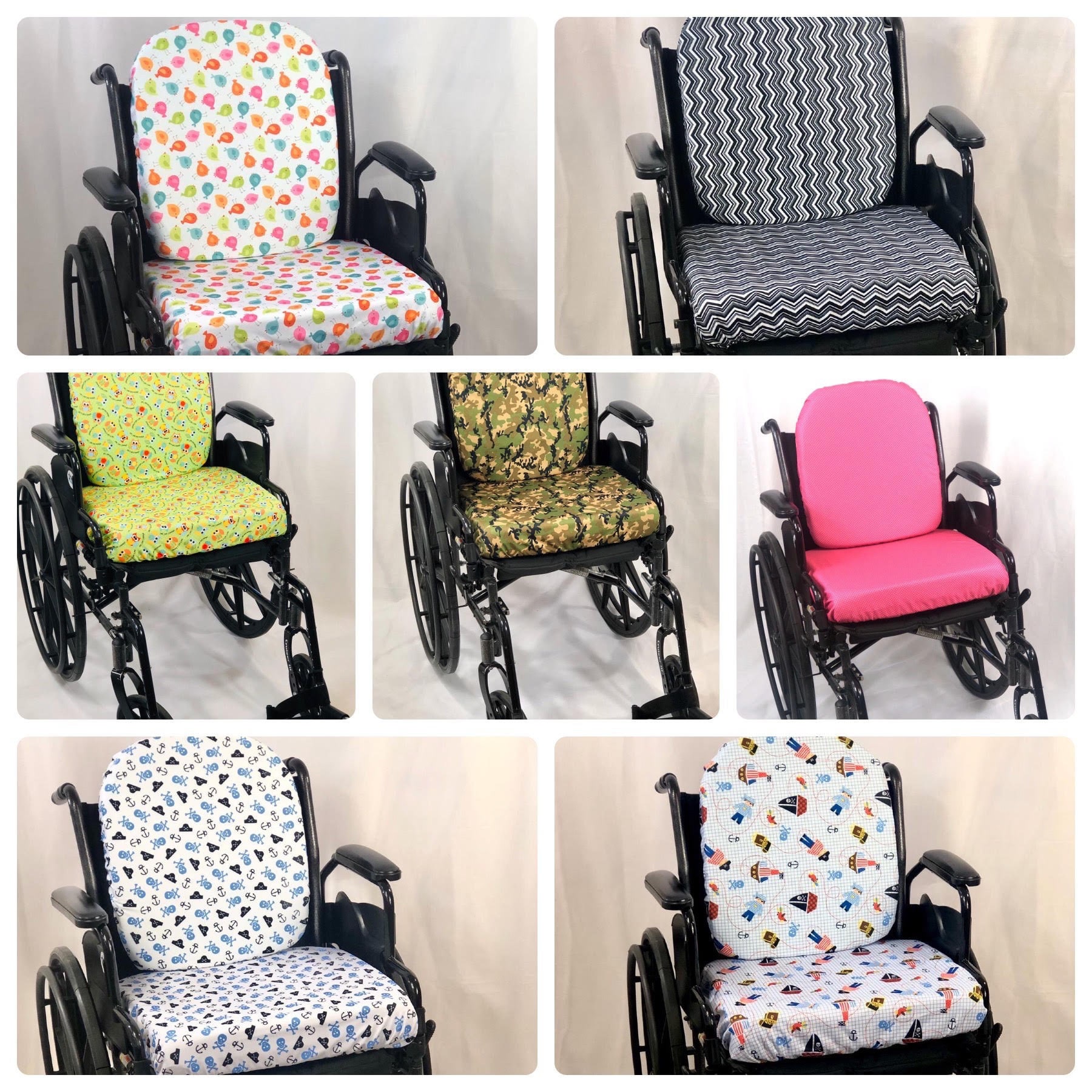 Waterproof Wheelchair Back / Seat Cushion Cover combo Also Etsy UK