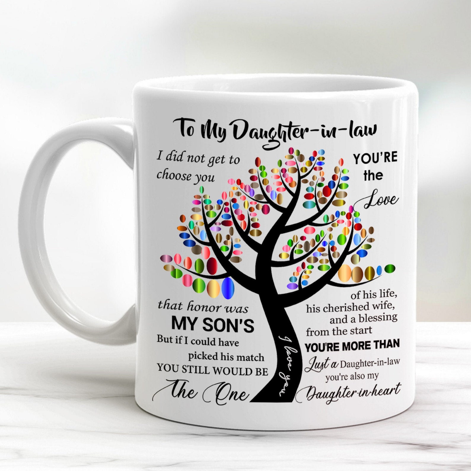 To My DaughterInLaw Coffee Mug Funny DaughterInLaw Mug Etsy