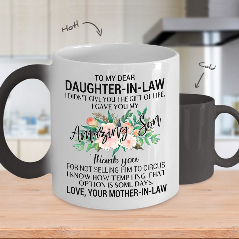 To My DaughterInLaw Coffee Mug From MotherInLaw Funny Etsy