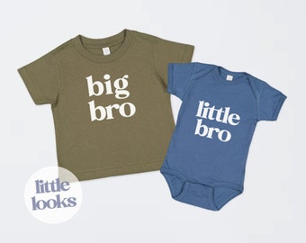 Sibling Shirt | Big Brother Little Brother | Big Bro Little Bro | Sibling Pregnancy Announcement