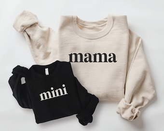 Mama and Mini Sweatshirts | Matching mom and baby outfit | Mommy and me outfit | Mom and daughter or son shirts