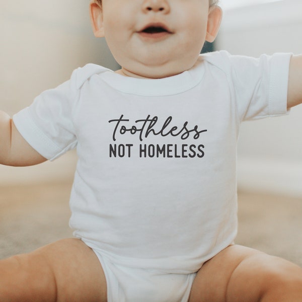 Toothless not Homeless Bodysuit / Funny Baby Bodysuit / Baby Onesie®