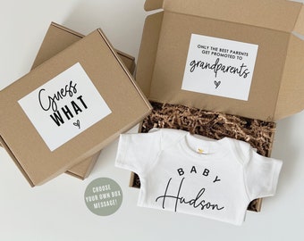 Grandparents Pregnancy Announcement Box Pregnancy Reveal to