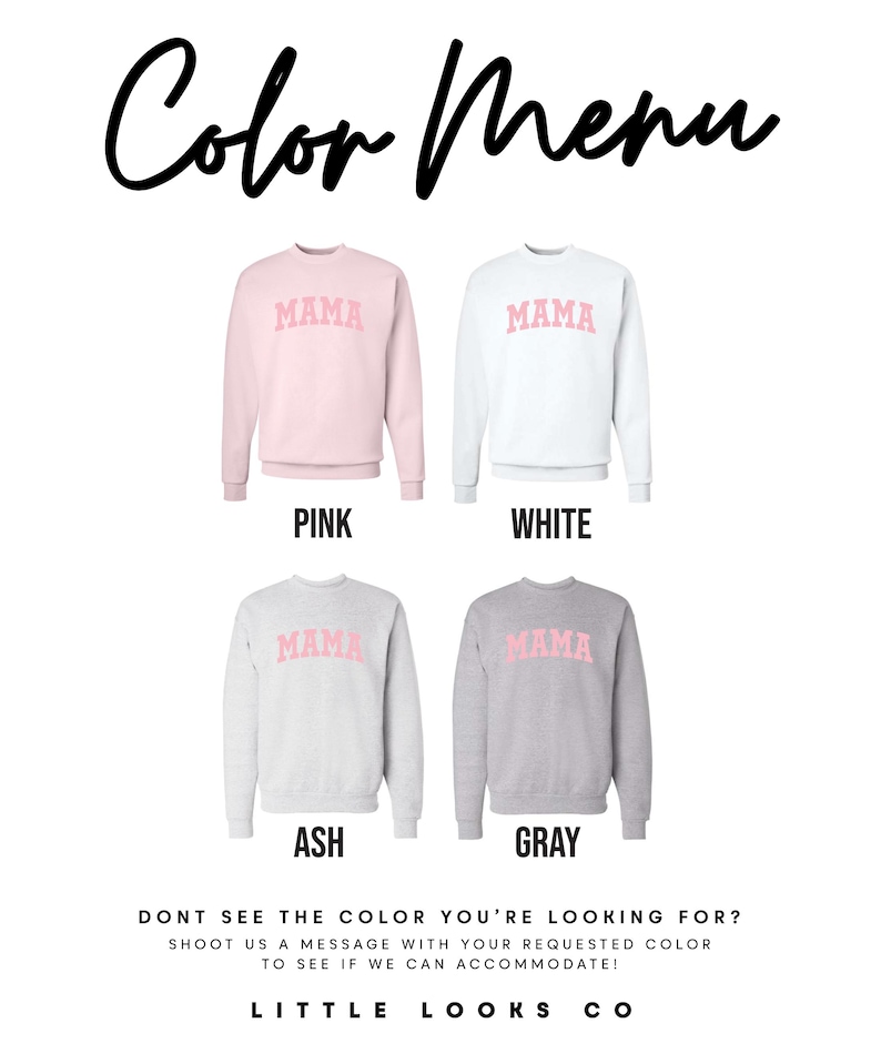 Pink Puff Mama Sweatshirt with Kids Names | Puff Letters | Embossed Lettering | Gift for Mom | Pink Mama Sweater image 5