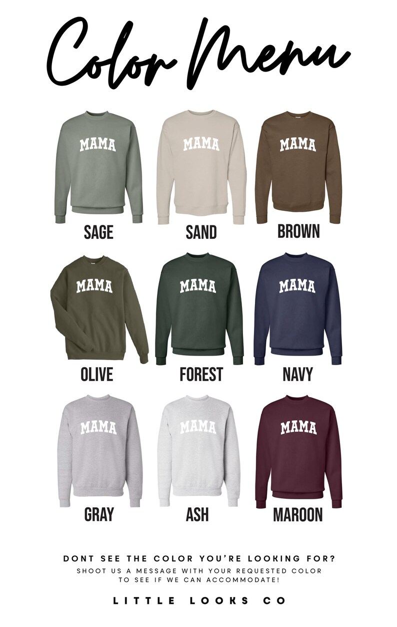 Custom Mama Sweatshirt with Kids Names | Puff Letters | Embossed Lettering | Gift for Mom | Mama Sweater image 3